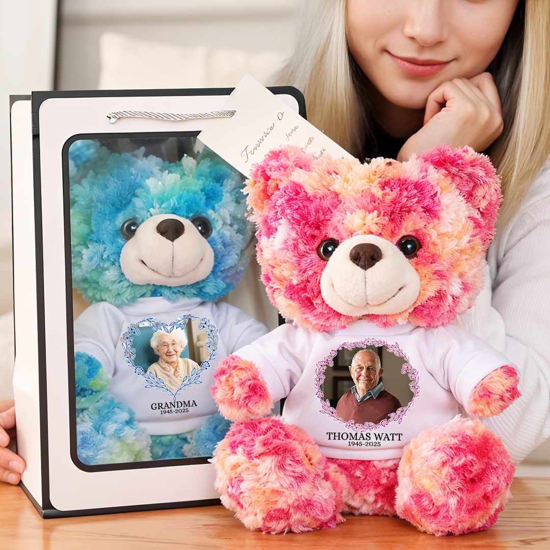Custom Photo - Furry Bear With Personalized Photo Shirt