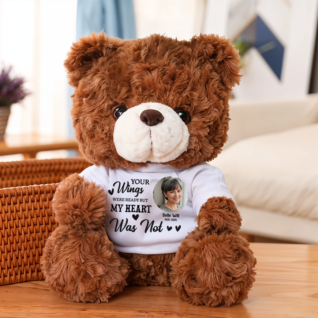 Hug This Bear - Furry Bear With Personalized Photo Shirt