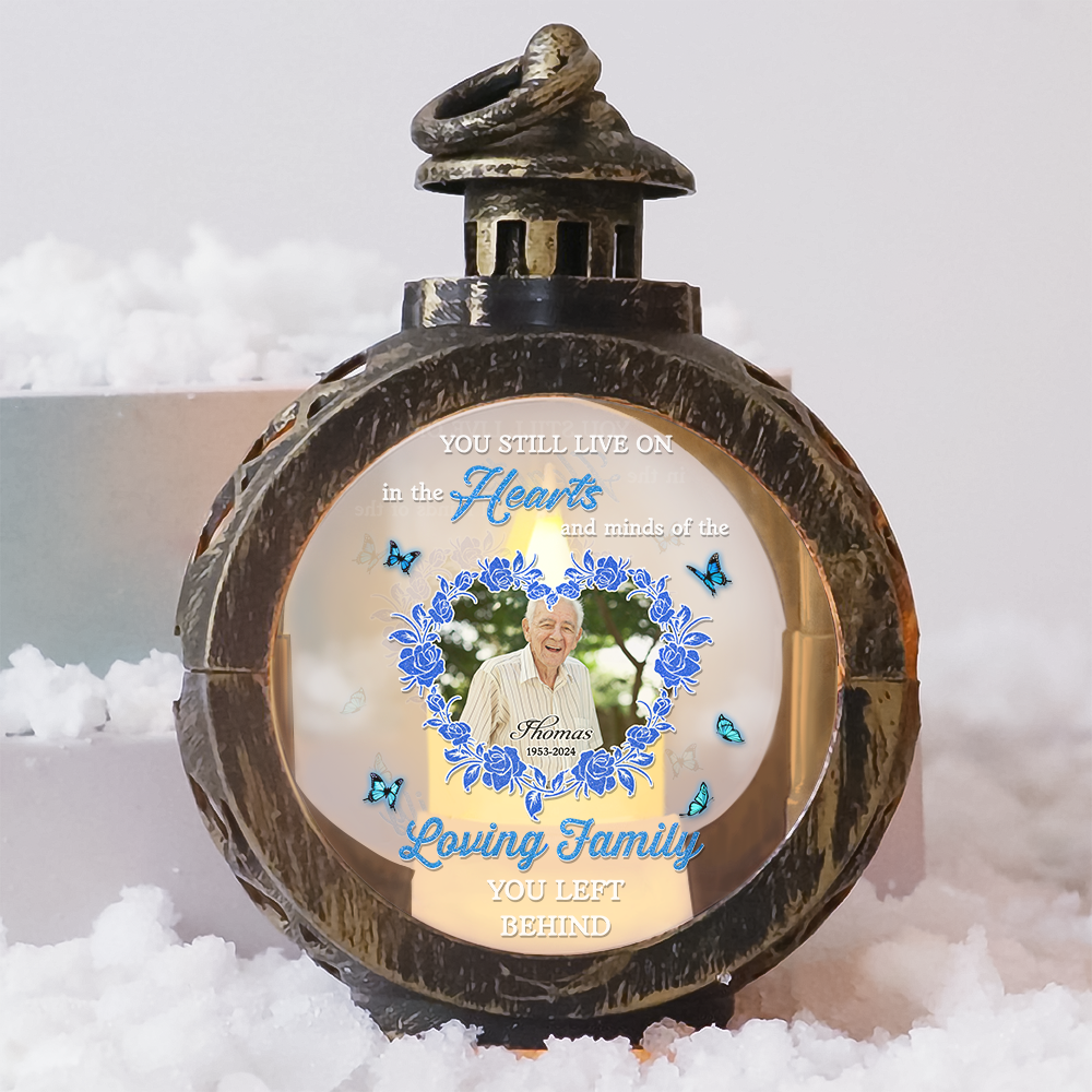 Custom Christmas LED Lantern - Personalized Loving Family - In Loving Memories Lamp Decoration