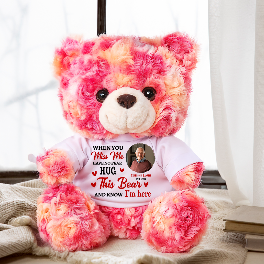 Hug This Bear - Furry Bear With Personalized Photo Shirt