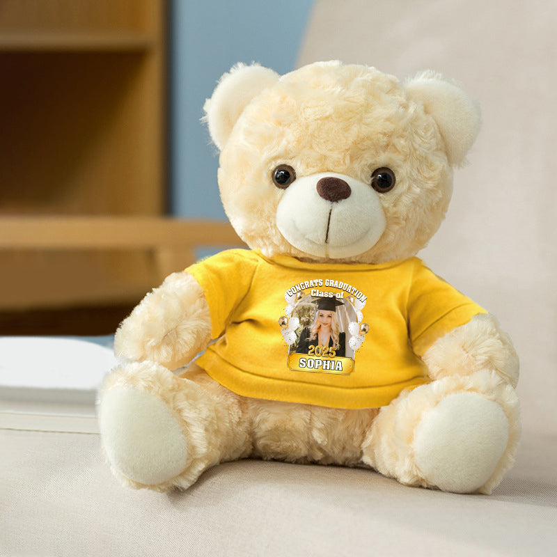Class Of 2025 Congrats Graduate - Teddy Bear With Personalized Shirt