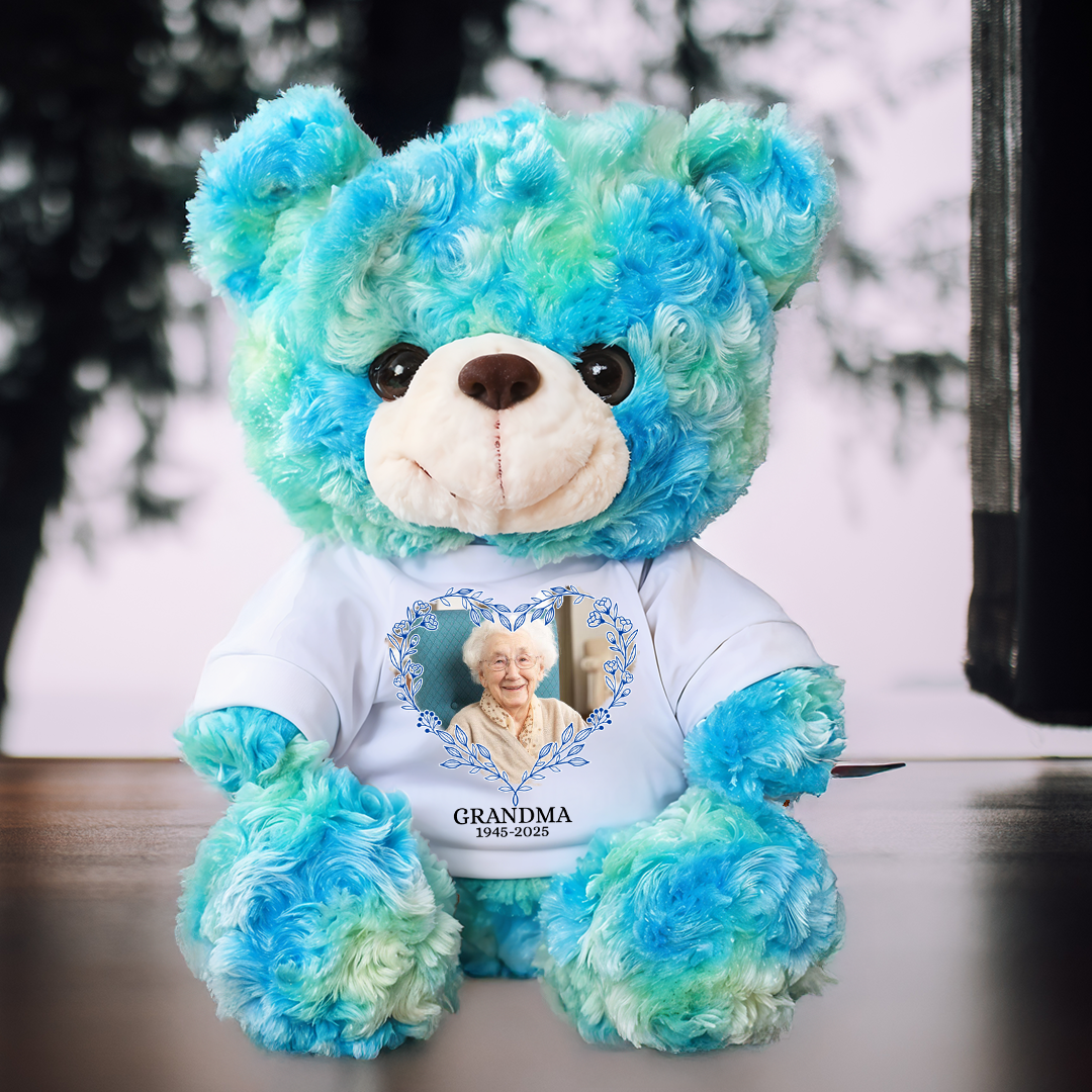 Custom Photo - Furry Bear With Personalized Photo Shirt