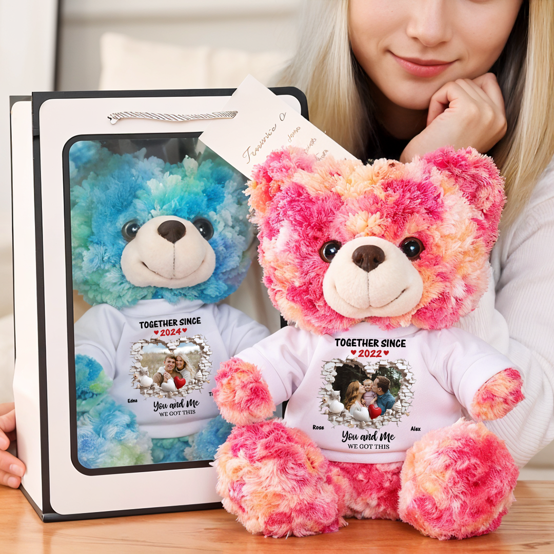 You And Me We Got This - Teddy Bear With Personalized Photo Shirt