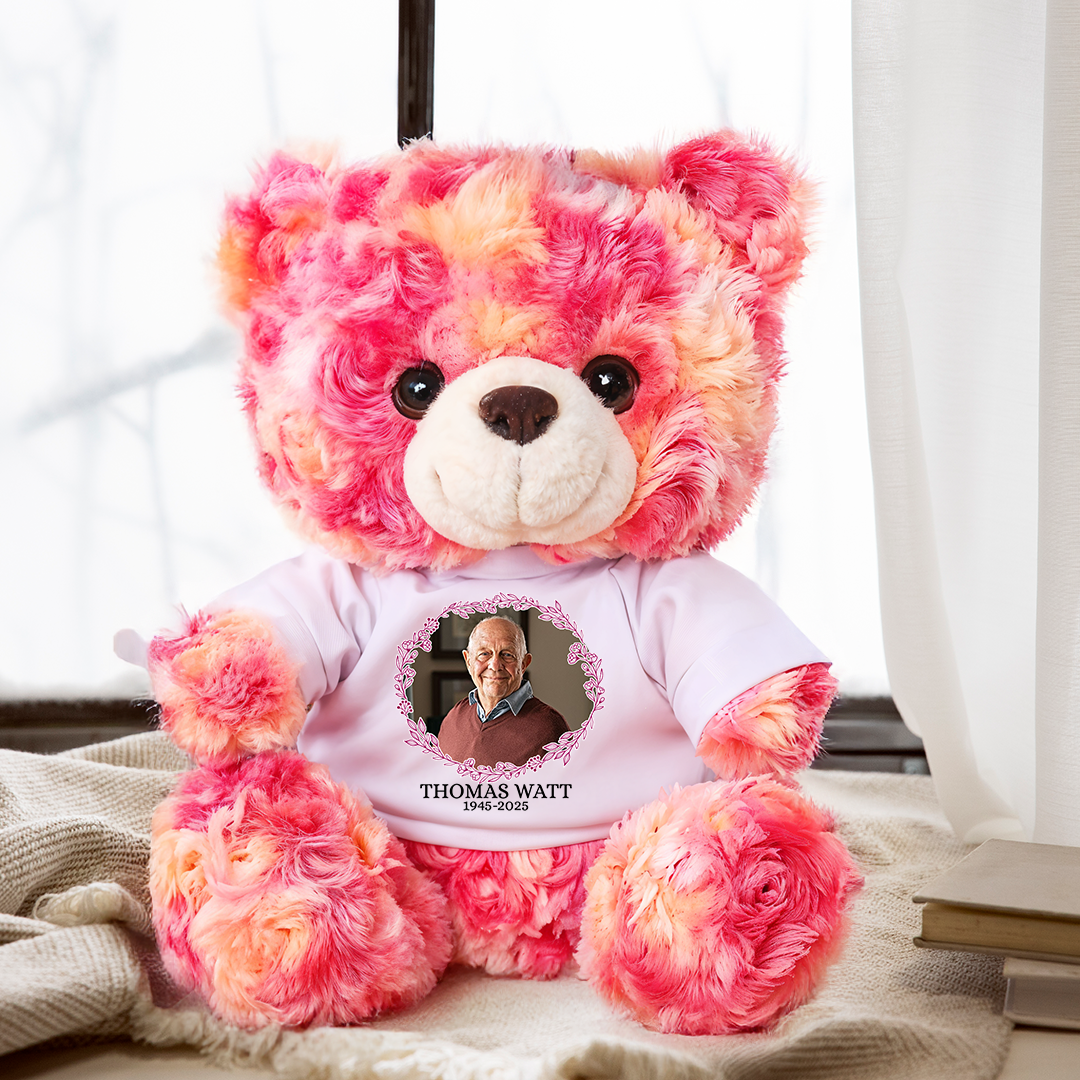 Custom Photo - Furry Bear With Personalized Photo Shirt