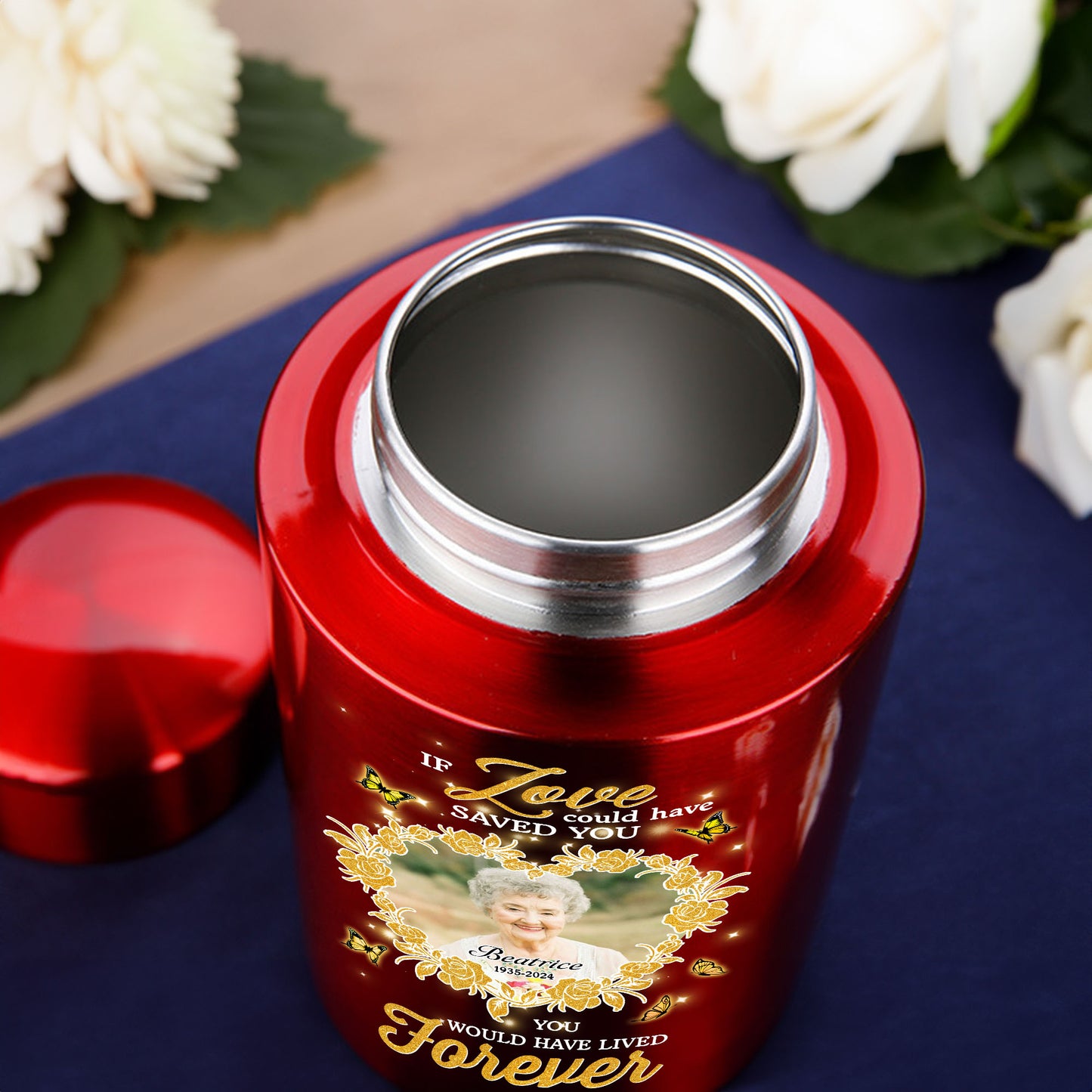 If Love Could Have Saved You - In Loving Memories - Keepsake Urn for Ashes - Stainless Steel Urns
