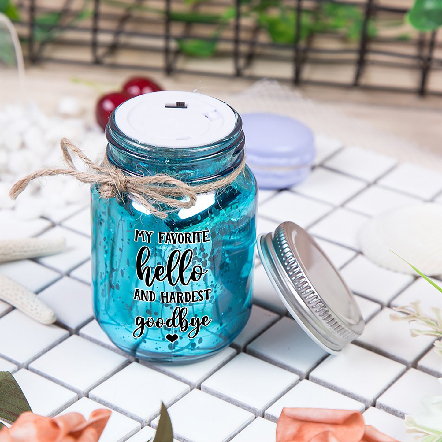 I am Always With You Memorial Jar Light - Personalized Mason Jar Light