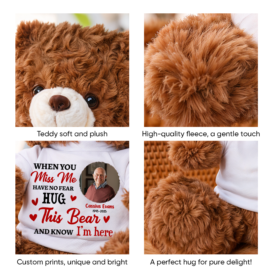 Hug This Bear - Furry Bear With Personalized Photo Shirt