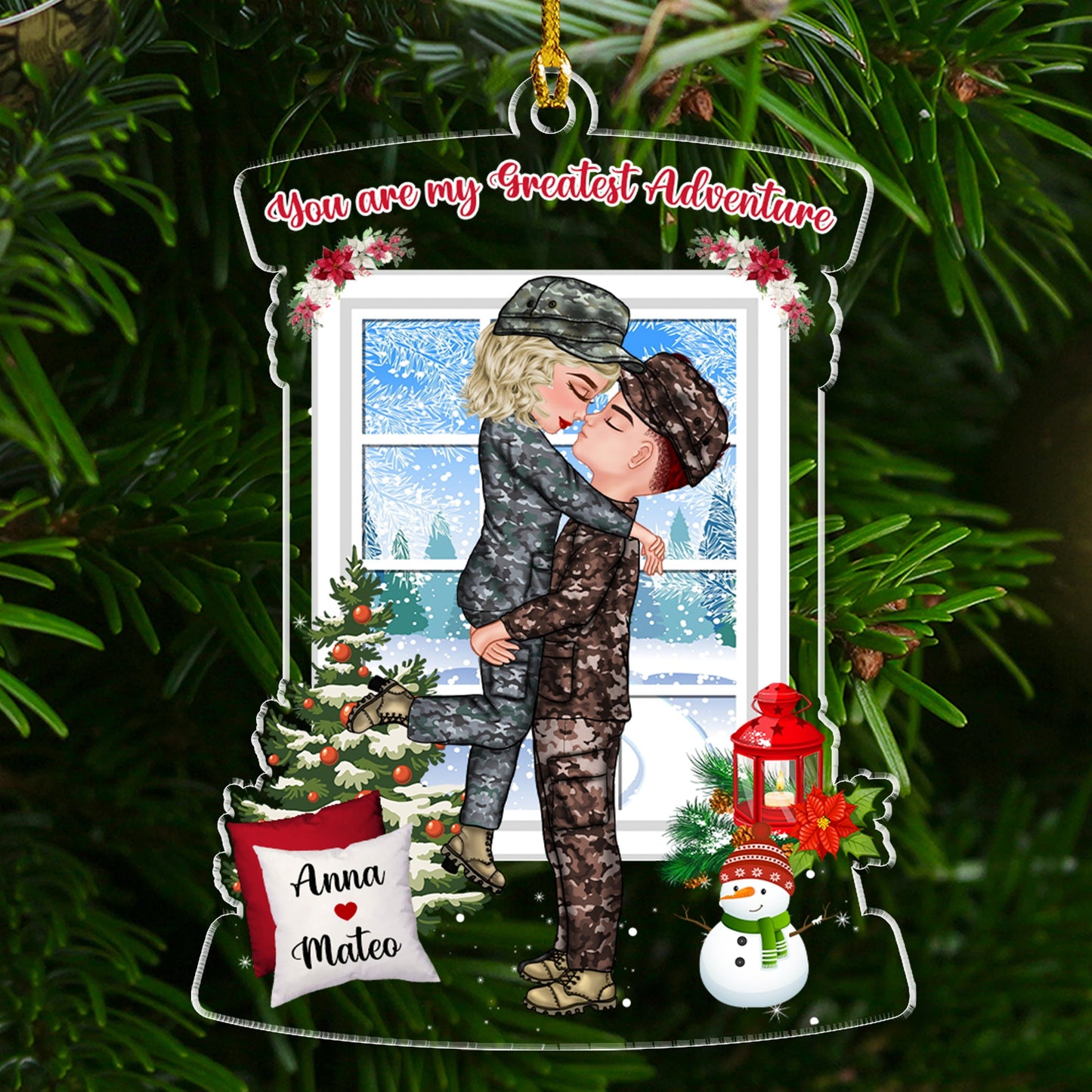 You Are My Greatest Adventure - Personalized Custom Shape Acrylic Ornament