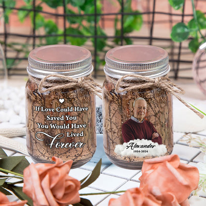 Personalized Mason Jar Light - Memorial Gifts for Family Members