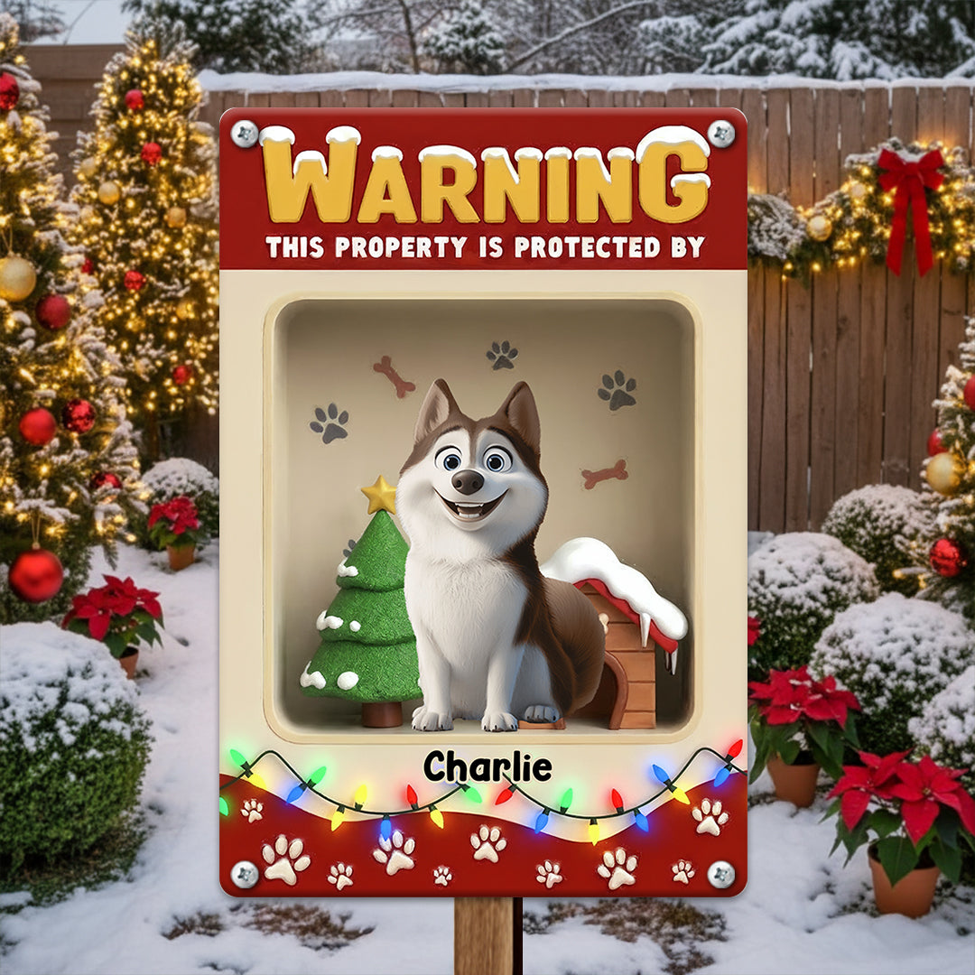 Professionally Protected By Dogs - Personalized Custom Metal Sign