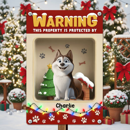 Professionally Protected By Dogs - Personalized Custom Metal Sign