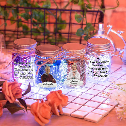 Personalized Mason Jar Light - Memorial Gifts for Family Members