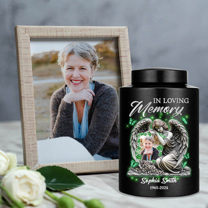 Angle In Loving Memory - In Loving Memories - Keepsake Urn for Ashes - Stainless Steel Urns