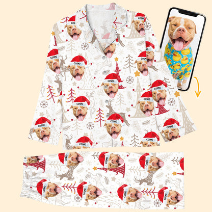 Personalized Photo Christmas Pajama Set - Xmas Holiday Pajama Set - Christmas Gift