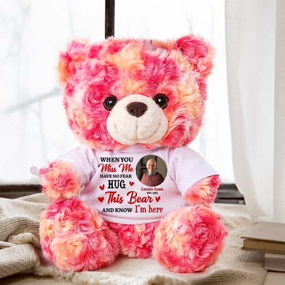 Hug This Bear - Furry Bear With Personalized Photo Shirt