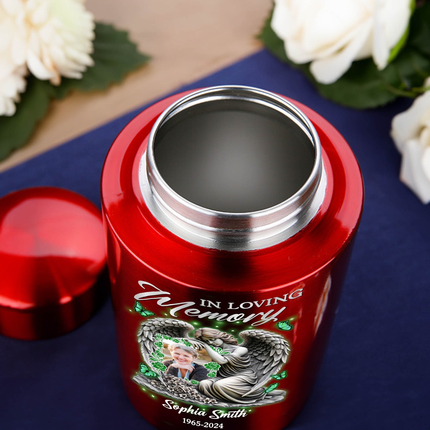 Angle In Loving Memory - In Loving Memories - Keepsake Urn for Ashes - Stainless Steel Urns