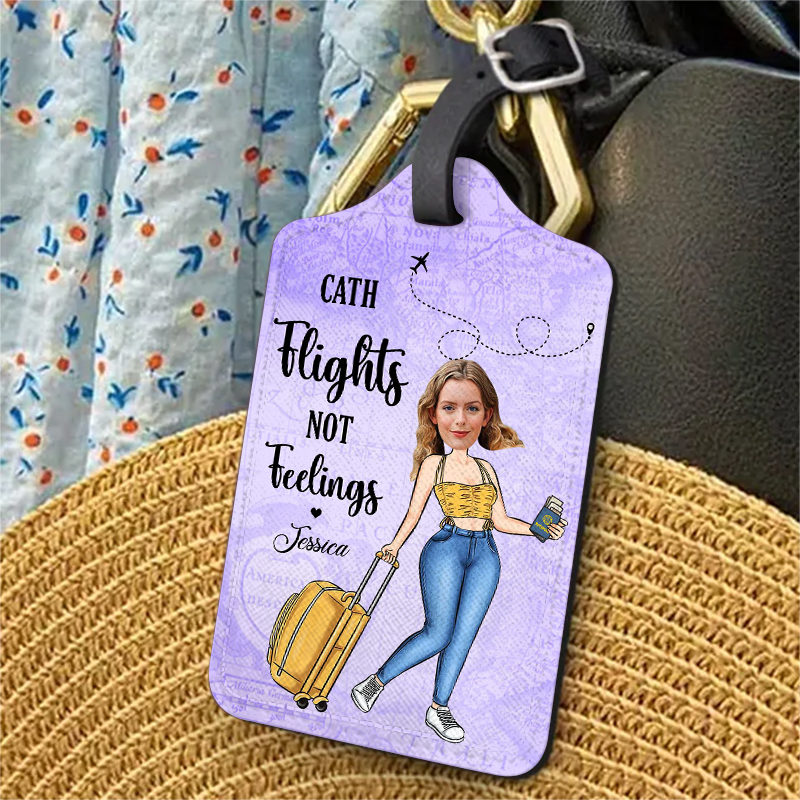 Personalized Luggage Tag - Luggage Bag Tags - Just a Girl Who Loves Traveling