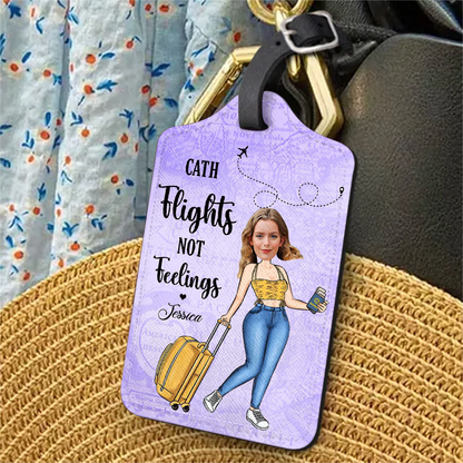 Personalized Luggage Tag - Luggage Bag Tags - Just a Girl Who Loves Traveling