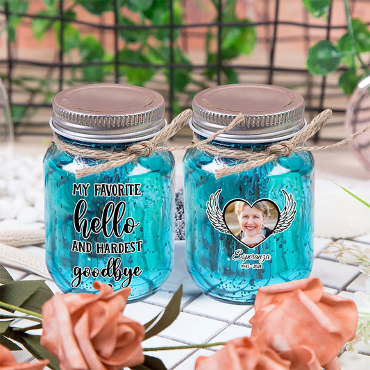 I am Always With You Memorial Jar Light - Personalized Mason Jar Light