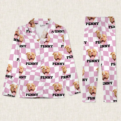 Custom Photo Christmas Pajamas - Plaid Family Christmas Pajamas - Matching Christmas Pajamas Set