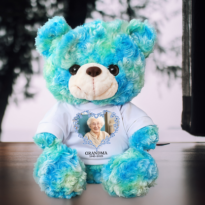 Custom Photo - Furry Bear With Personalized Photo Shirt