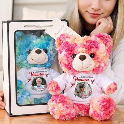 A Cuddle From Heaven - Teddy Bear With Personalized Photo Shirt