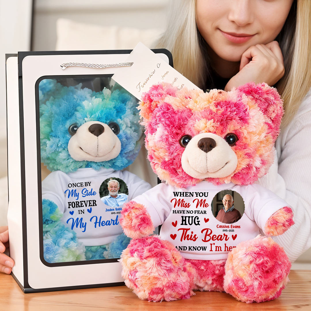 Hug This Bear - Furry Bear With Personalized Photo Shirt – EvridWear UK