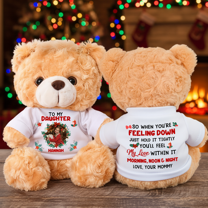 I Filled It With My Wishes - Teddy Bear With Personalized Photo Shirt