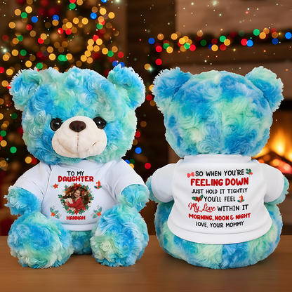 I Filled It With My Wishes - Teddy Bear With Personalized Photo Shirt