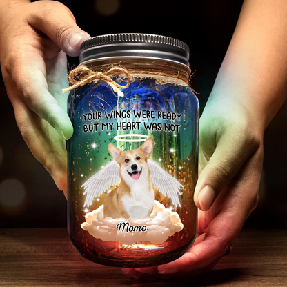 Your Light Will Always Shine Memorial Jar Light - Personalized Mason Jar Light