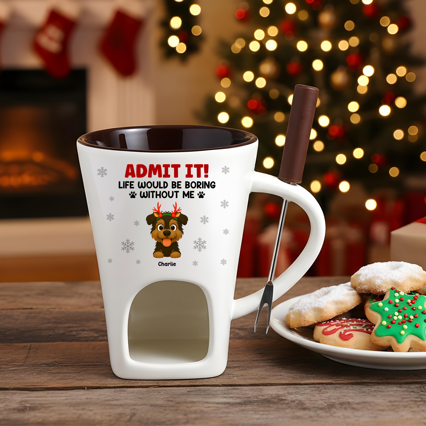 Admit It! Funny Hot Chocolate Fondue Mug – Custom Coffee Mug, Unique Christmas Gift