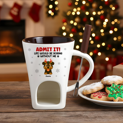 Admit It! Funny Hot Chocolate Fondue Mug – Custom Coffee Mug, Unique Christmas Gift