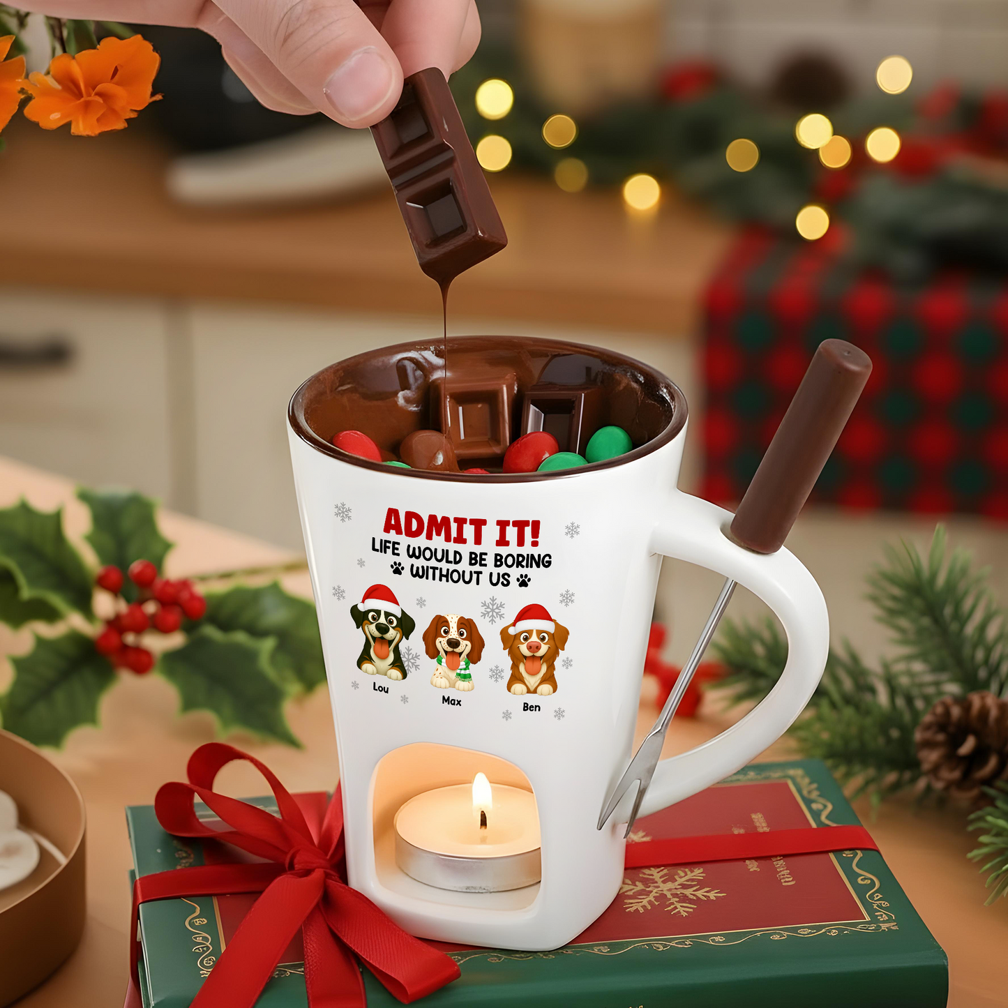 Admit It! Funny Hot Chocolate Fondue Mug – Custom Coffee Mug, Unique Christmas Gift