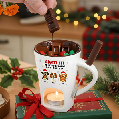 Admit It! Funny Hot Chocolate Fondue Mug – Custom Coffee Mug, Unique Christmas Gift