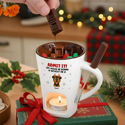 Admit It! Funny Hot Chocolate Fondue Mug – Custom Coffee Mug, Unique Christmas Gift
