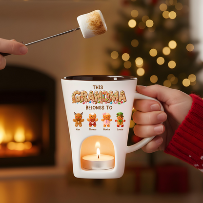 This Grandma Belongs To Hot Chocolate Fondue Mug – Custom Coffee Mug, Unique Christmas Gift