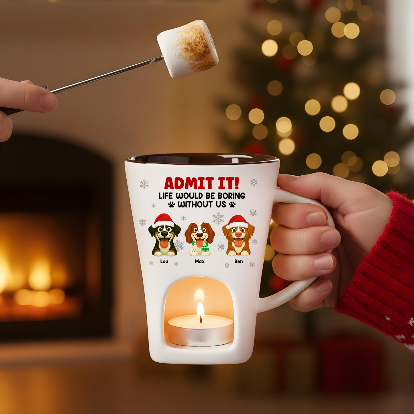 Admit It! Funny Hot Chocolate Fondue Mug – Custom Coffee Mug, Unique Christmas Gift