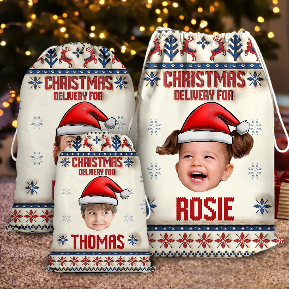 Special Delivery Christmas Gift Bags - Personalized 3D Inflated Christmas Gift Bag