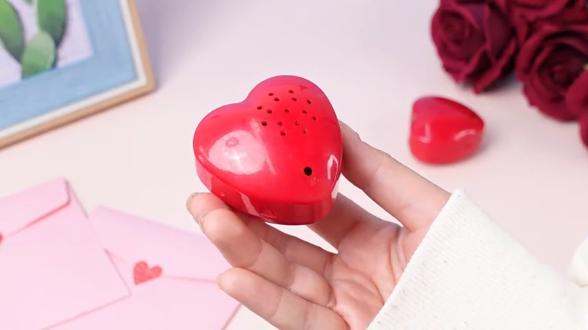 2" Heart Shaped Voice Sound Recorder 10 Seconds  (Battery not Included, Not built-in)